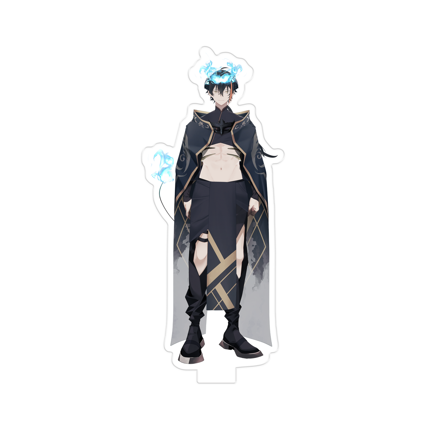 12㎝裏仮面立ち絵アクスタ【黒髪】
